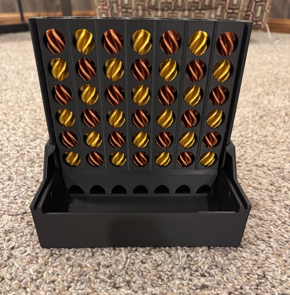 Self- Sorting 4 in a row Game