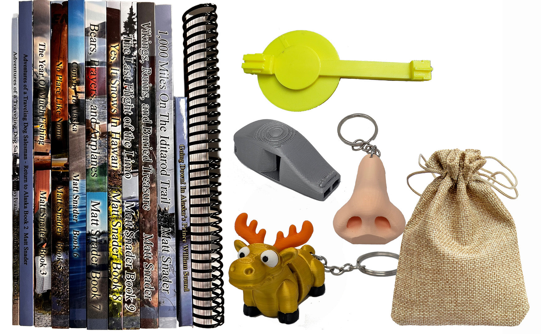 Combo pack: Matt's books 1-13 plus 3d printed goodies