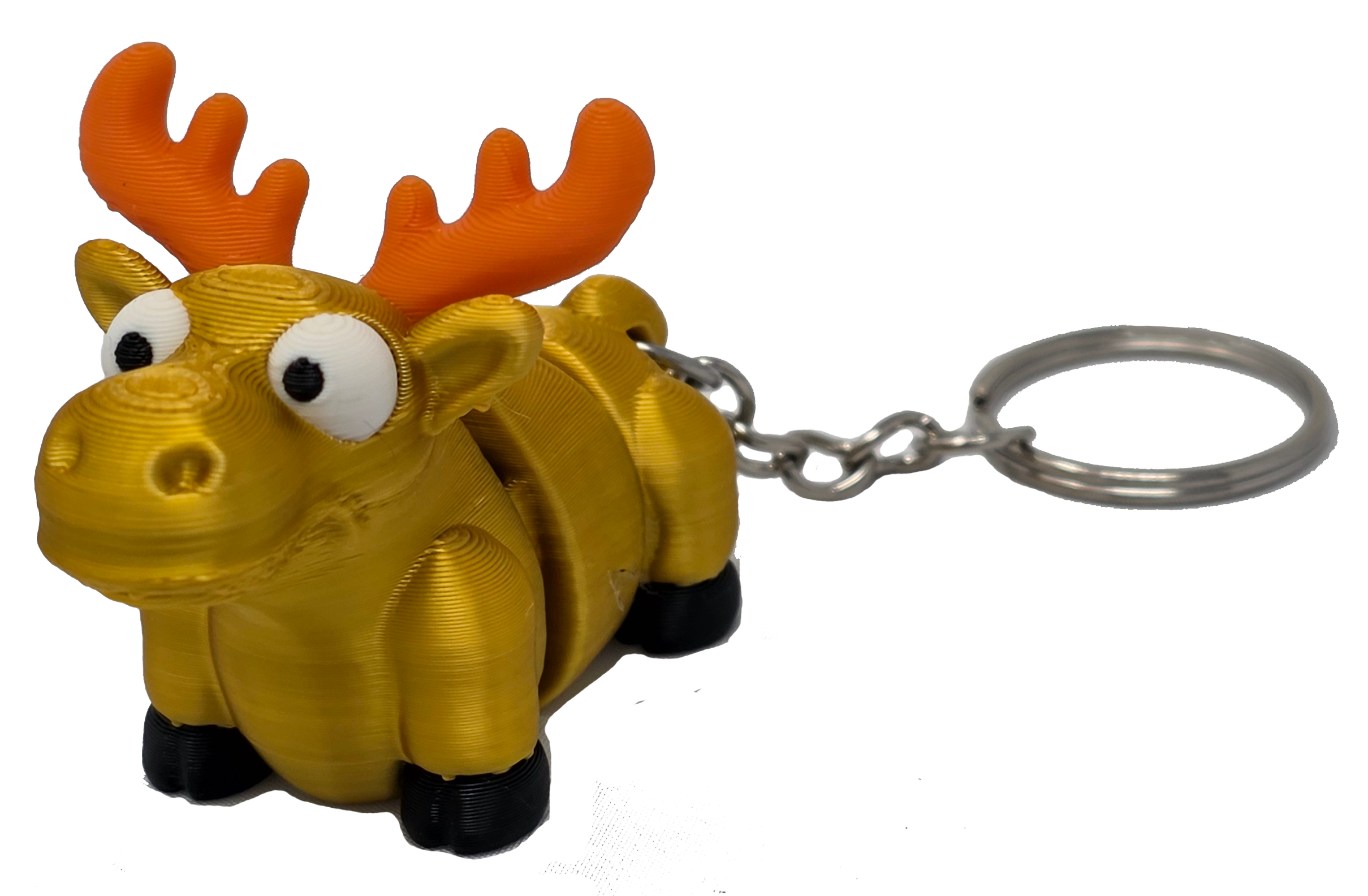 Golden Moose Keychain